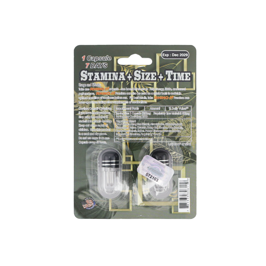 Rhino 69 1300K Duo (2 Capsules) — product photo 1 | GoldenClimax.co