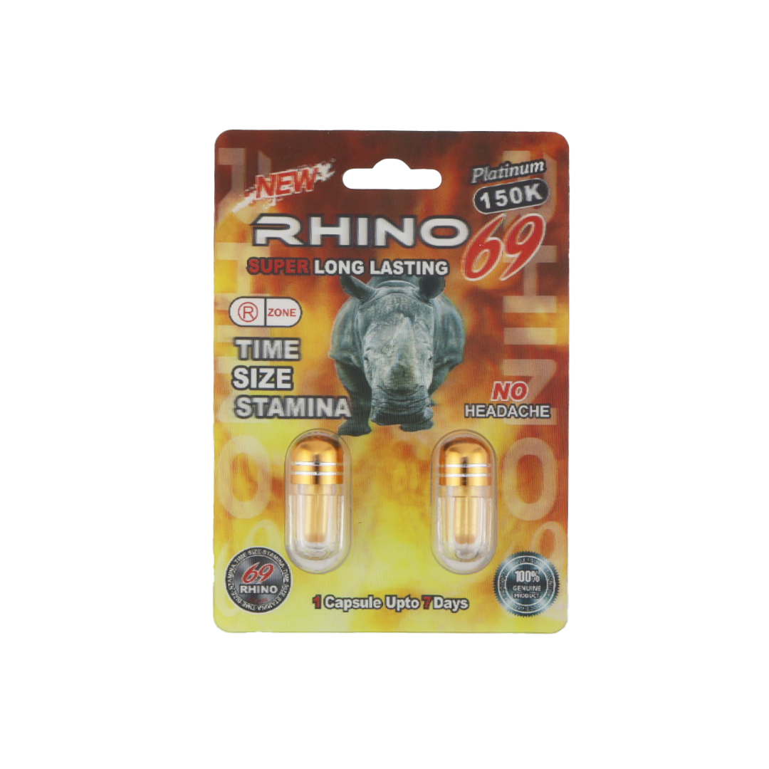 Rhino 69 150K Duo (2 Capsules) — Buy online at GoldenClimax.co