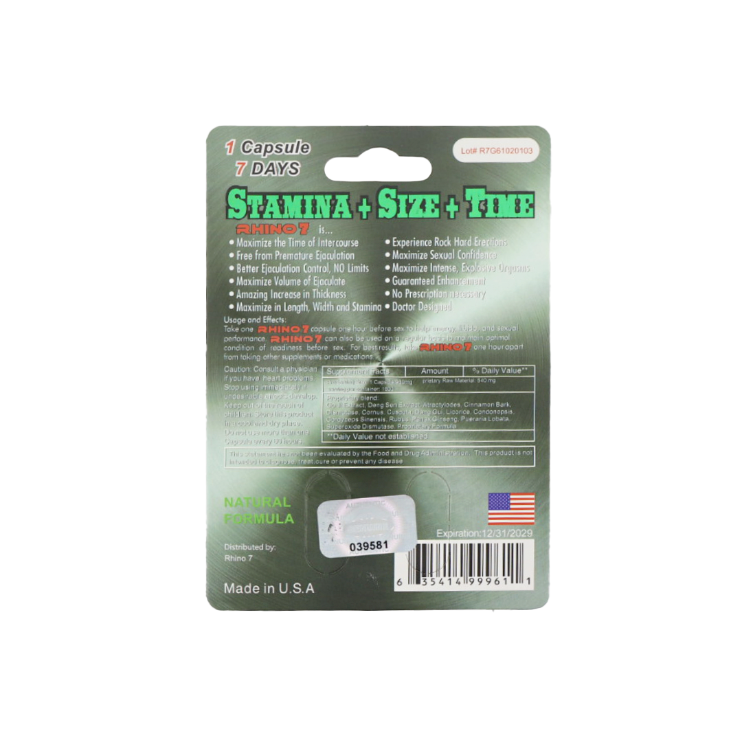 Rhino 7 Ultimate (2 Capsules) — product photo 1 | GoldenClimax.co
