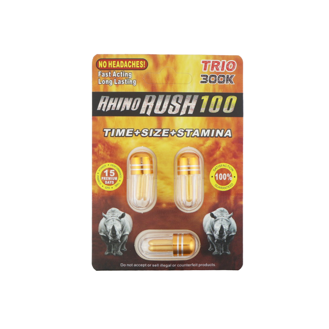 Rhino Rush 100 30000K (2 Capsules) — Buy online at GoldenClimax.co